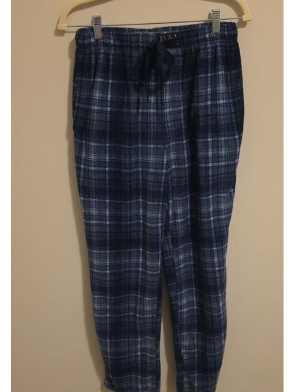 Lucky Brand Men's Medium Blue Plaid Sleepwear Pajama Pants